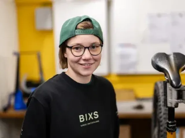 Lena Odermatt, Inhaberin des Bikeshop 6390